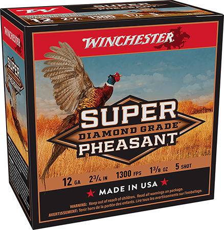 [020892027121] Winchester Ammo SPDG125 Super Pheasant Diamond Grade 12Gauge 2.75" 1 3/8oz 5Shot 25 Per Box/10 Case