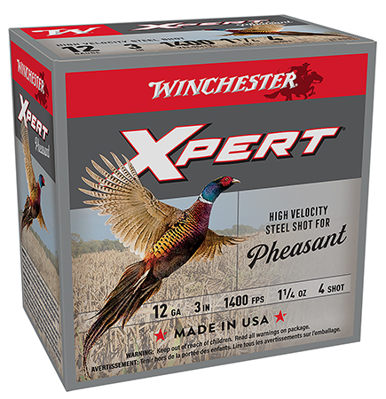 [020892027046] Winchester Ammo WEXP123H4 Xpert Pheasant Lead Free High Velocity 12Gauge 3" 1 1/4oz 4Shot 25 Per Box/10 Case