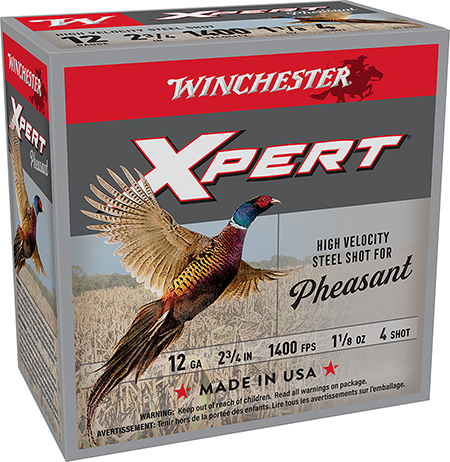 [020892027022] Winchester Ammo WEXP12H4 Xpert Pheasant Lead Free High Velocity 12Gauge 2.75" 1 1/8oz 4Shot 25 Per Box/10 Case