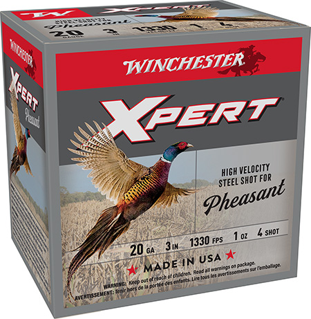 [020892027060] Winchester Ammo WEXP2034 Xpert Pheasant Lead Free High Velocity 20Gauge 3" 1oz 4Shot 25 Per Box/10 Case