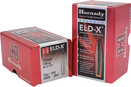 [090255228267] Hornady 2826 ELD-X  7mm .284 150 gr Extremely Low Drag eXpanding 100 Per Box/ 15 Case