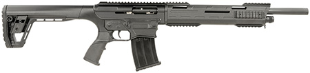 [723551440087] Tokarev USA 21000103 TAR  12 Gauge Semi-Auto 3" 5+1 18.50" Black Steel Barrel, Black Receiver w/Picatinny Rail, Black Fixed Synthetic Stock