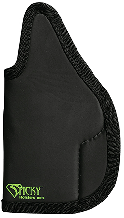[859640007401] Sticky Holsters OR9 OR-9  Black/Green Latex Free Rubber Fits HK USP 45/Sig P220/P226/Beretta M9/ M92FS/Canik TP9SF/S&W M & P 2.0 5"/Walther G5 Match Ambidextrous