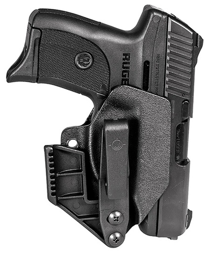 [814002024632] Mission First Tactical H2RUEC9AIWBM Minimalist Holster IWB Black Polymer Belt Clip Fits Ruger EC9/EC9s/LC9/LC9s Ambidextrous
