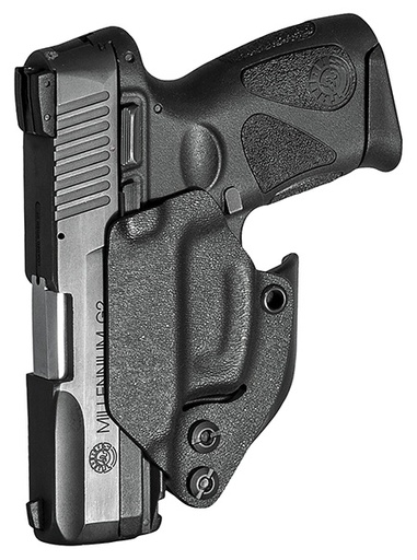 [814002023055] Mission First Tactical H2TG2AIWBM Minimalist Holster IWB Black Polymer Belt Clip Fits Taurus PT111/G2/G2C/G2S/G3/G3C Ambidextrous