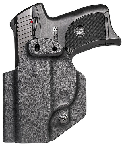 [814002022188] Mission First Tactical HRULC9AIWBABL Appendix Holster IWB/OWB Black Polymer Belt Clip Fits Ruger EC9/EC9s/LC9/LC9s Ambidextrous