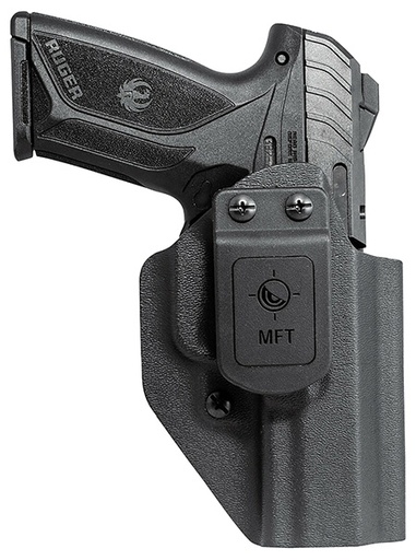 [814002025257] Mission First Tactical HRUSEC9AIWBABL Appendix Holster IWB/OWB Black Polymer Belt Clip Fits Ruger Security-9 Ambidextrous