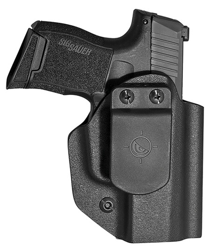 [814002022775] Mission First Tactical HSIG365AIWBABL Appendix Holster IWB/OWB Black Polymer Belt Clip Fits Sig P365 Ambidextrous