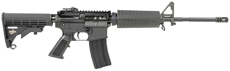 [604206200235] Bushmaster 0010011BLK M4 Patrolman's  5.56x45mm NATO 16" 30+1 Black Rec/Barrel Black 6 Position Collapsible Stock Black Polymer Grip A2 Front Sight Right Hand