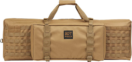 [672352012552] Bulldog BDT3038T BDT Tactical Single 38" Tan Nylon, Padded Shoulder Strap, Adjustable Velcro Ties, Extra Magazine Compartment