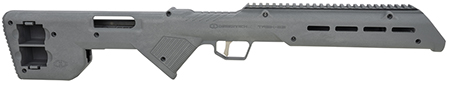 [813865026760] Desert Tech TRK22GRY TREK-22 Rifle Chassis Gray Synthetic Fixed Bullpup Fits Ruger 10/22 26.75" OAL