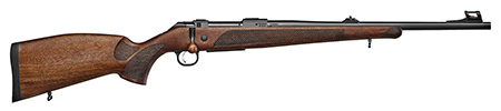 [806703073026] CZ-USA 07302 CZ 600 Lux Full Size 308 Win 4+1 20" Black Light Threaded Barrel, Black Drilled  &  Tapped Steel Receiver, Walnut Bavarian Style Stock, Right Hand