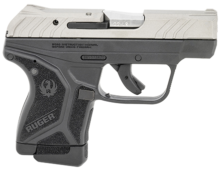 [736676137244] Ruger 13724 LCP II  Sports South Exclusive 22 LR 10+1 2.75" Satin Stainless Steel Barrel, Silver Cerakote Serrated Slide, Black Textured Polymer Frame, Features Lite Rack System, Manual Safety