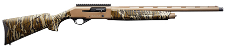 [8053800943963] Charles Daly 930313 601  12 Gauge 4+1 3" 24" Vent Rib Barrel, Flat Dark Earth Aluminum Receiver, Mossy Oak Bottomland Synthetic Stock, Fiber Optic Front/Picatinny Rail Rear, Includes 3 Choke Tubes