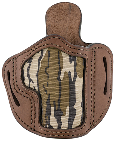 [816161025635] 1791 Gunleather MOBH21BRWR BH2.1 Optic Ready OWB Size 2.1 Brown/Mossy Oak Leather Belt Slide Compatible w/Glock 17/Springfield XD/S&W Shield Right Hand