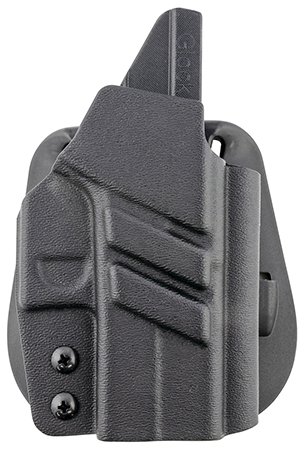 [816161026519] 1791 Gunleather TACPDHOWBG43XMOSBLKR Tactical Kydex  OWB Black Kydex Paddle Compatible w/Glock 43/43X/43X MOS Right Hand