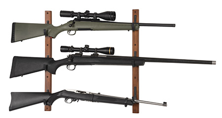[026509061564] Allen 5656 Gun Collector 3 Gun Brown/Black Wood/Steel Holds 3 Rifle/Shotgun