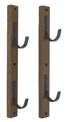 [026509064756] Allen 5659 Gun Collector  Brown/Black Wood/Steel Holds 2 Rifle/Shotgun