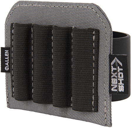 [026509051626] Allen 8208 Next Shot Rifle Cartridge Carrier Band Multi-Caliber Black Silicone Band 4rd Rifle