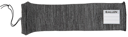 [026509064824] Allen 13170 Stretch Knit Handgun Sock  Gray Silicone-Treated Knit w/Custom ID Labeling Holds Handguns 14" L x 3.75" W Interior Dimensions