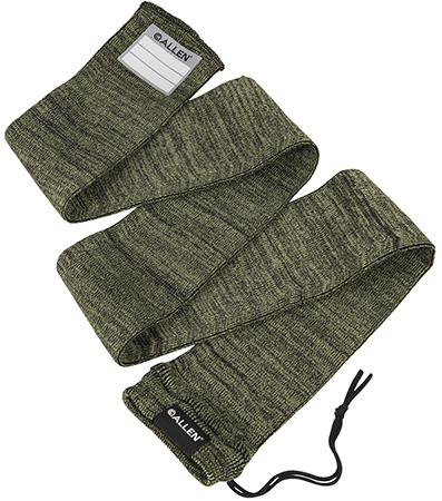 [026509064831] Allen 13171 Stretch Knit Gun Sock Green Silicone-Treated Knit w/Custom ID Labeling Holds Rifles with Scope or Shotguns 52" L x 3.75" W Interior Dimensions