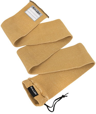 [026509064848] Allen 13172 Stretch Knit Gun Sock Coyote Silicone-Treated Knit w/Custom ID Labeling Holds Rifles with Scope or Shotguns 52" L x 3.75" W Interior Dimensions