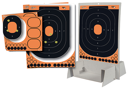[026509063117] EZ-Aim 15548 Splash Reactive Trainer Kit Self-Adhesive Paper Black/Orange 14"x22" Oval