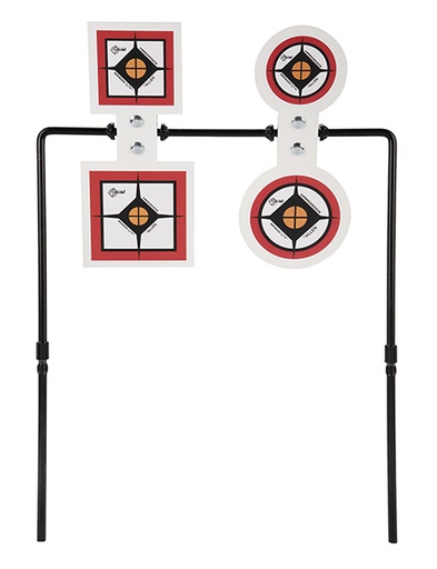[026509064343] EZ-Aim 15593 Hardrock Spinner  AR500 Round Target  &  Stand .25" Thick