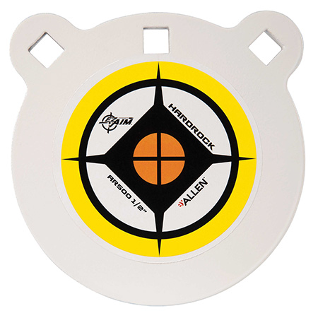 [026509064381] EZ-Aim 15597 Hardrock  6" AR500 Steel Gong Shooting Target .50" Thickness White / Yellow / Black
