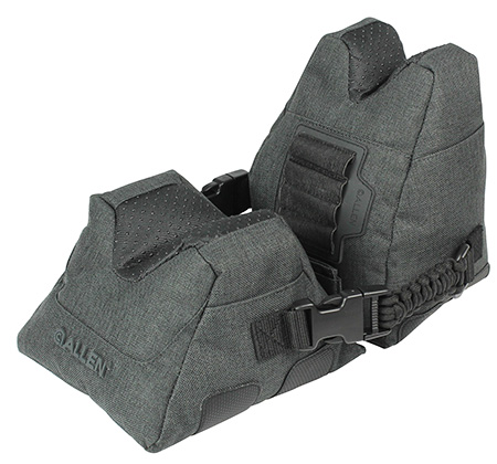 [026509064749] Allen 18417 Eliminator  Prefilled Front and Rear Bag, Gray Polyester, Side Release Buckles, Weighs 4.50 lbs., 11.50" L x 7.50" H