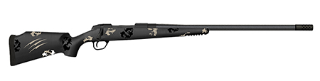 [853418467442] Fierce Firearms FCTRG65PRC22BBO CT Rage  6.5 PRC Caliber with 3+1 Capacity, 22" Carbon Fiber Barrel, Black Cerakote Metal Finish  &  Blackout Camo Fixed Fierce Tech C3 Stock, Right Hand (Full Size)