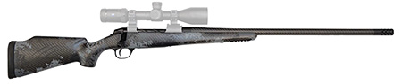 [853418462348] Fierce Firearms FCRG65PRC24TP Carbon Rage  Full Size 6.5 PRC 3+1, 24" Black C3 Carbon Fiber Barrel, Tungsten Gray Cerakote Titanium Receiver, Phantom Camo Fixed Fierce Tech C3 Stock, Right Hand