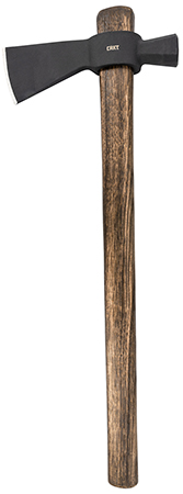 [794023272406] CRKT 2724 Chogan Hammer 2.60" Blade 1055 Carbon Steel Blade Tennessee Hickory Handle 17.88" Long Axe w/Hammer