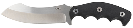 [794023286601] CRKT 2866 Catchall  5.51" Fixed Sheepsfoot Plain Brushed Satin 8Cr13MoV SS Blade/Black GRN w/Rubber Overlay Handle Includes Sheath