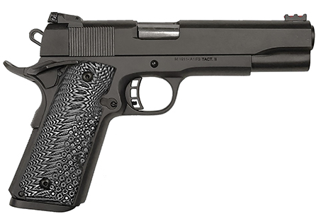 [810012512367] Taylors  &  Company 230057 1911 A1 Tac Ultra 10mm Auto Caliber with 5" Barrel, 8+1 Capacity, Overall Black Parkerized Finish Steel, Beavertail Frame, Serrated Slide  &  Black/Gray G10 Grip