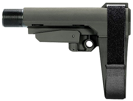 [699618783438] SB Tactical SBA3X03MSB SBA3 X Synthetic Stealth Gray 5-Position Adjustable for AR-Platform (Tube Not Included)