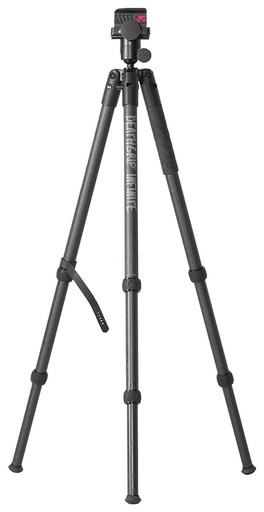 [661120999799] Bog-Pod 1163389 DeathGrip Infinite Tripod, Carbon Fiber with Black Finish, Ball Head Mount, Hybrid Foot  &  DeathGrip Clamping System 6.5"-59"