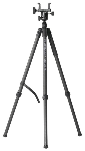 [661120999805] Bog-Pod 1168229 DeathGrip Sherpa Tripod with Removable Center Post Black/Carbon Fiber Legs Rubber with Removeable Spike