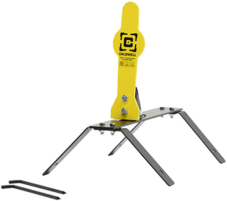 [661120265627] Caldwell 1178560 Auto Reset  33% Rifle Yellow AR500 Steel Pepper Popper Includes Ground Stakes