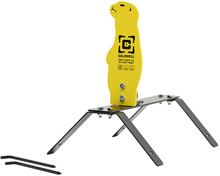 [661120265634] Caldwell 1178561 Auto Reset  Rifle Yellow AR500 Steel Prairie Dog Includes Ground Stakes
