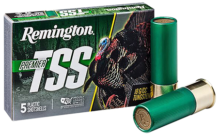 [047700530604] Remington Ammunition 28045 Premier TSS Turkey 12 Gauge 3" 1 3/4 oz Tungsten 9 Shot 5 Per Box/ 50 Case