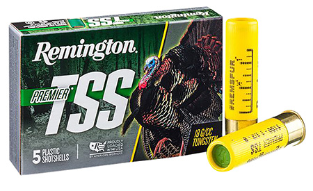[047700530802] Remington Ammunition 28065 Premier TSS Turkey 20 Gauge 3" 1 1/2 oz Tungsten 9 Shot 5 Per Box/ 10 Cs
