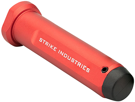 [793811764406] Strike Industries ARBHMILRED Buffer Housing AR Mil-Spec Red Anodized Aluminum for Mil-Spec Buffers