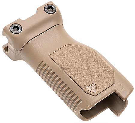 [793811764529] Strike Industries ARCMAGLFDE Angled Vertical Grip Long Flat Dark Earth Polymer with Cable Management Storage for M-LOK Rail