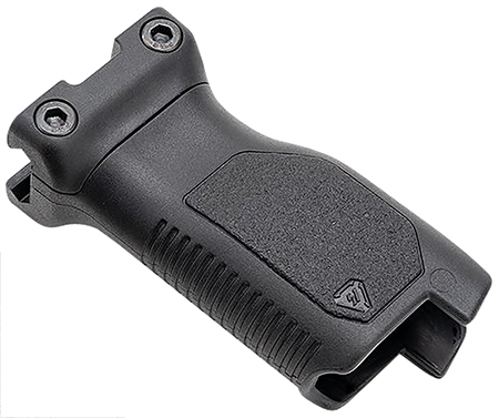 [793811764826] Strike Industries ARCMAGRAILLBK Angled Vertical Grip Long Black Polymer with Cable Management Storage for Picatinny Rail