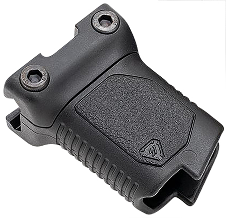 [793811764833] Strike Industries ARCMAGRAILSBK Angled Vertical Grip Short Black Polymer with Cable Management Storage for Picatinny Rail