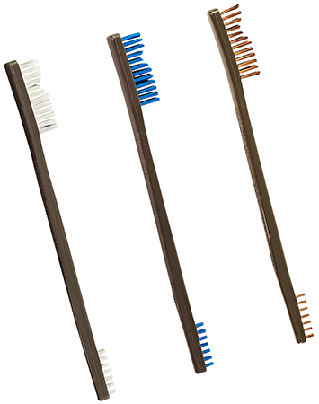[014895316030] Otis FG3163 AP Brushes  Bronze/Nylon/Stainless Steel Bristles 3 Pack