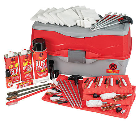 [027784000903] Shooters Choice 900MC Bullseye Box Cleaning Kit Multi-Caliber/12 Gauge Firearm Type Universal Nylon/Bronze/Stainless Steel Bristle