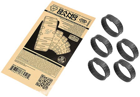 [793811764505] Strike Industries BANGBAND Bang Band  Made of Black Rubber 5 Pack