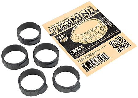 [793811765090] Strike Industries BANGBAND34MMBK Bang Band Mini 34mm Made of Black Rubber 5 Pack